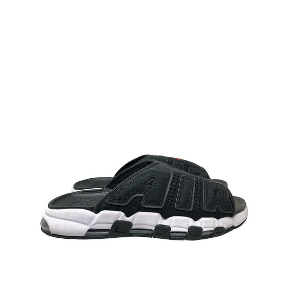 Nike Air Sandals Mens 12 Black White More Uptempo Slide Cushioned Gym FJ2708-001 main image 7